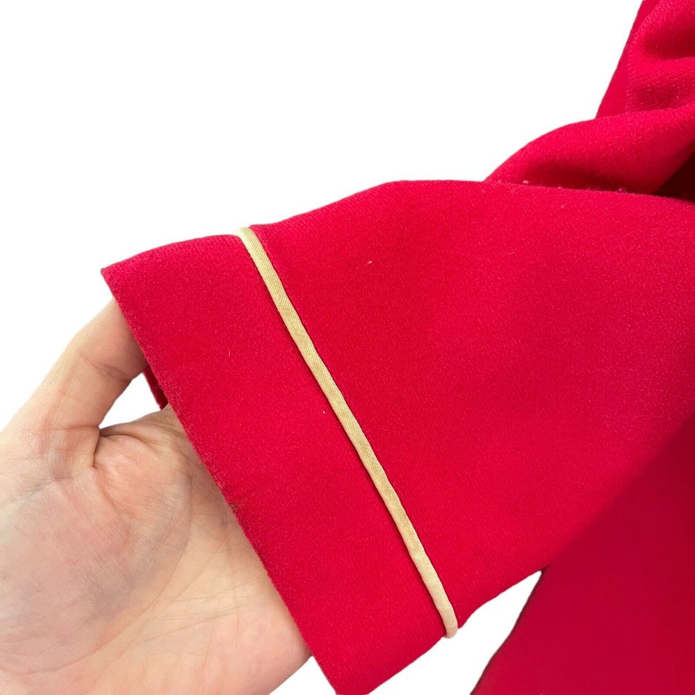 Vanity Fair Velour Raspberry Robe Size Small Vintage Bath Robe House Coat Womens - Picture 13 of 14
